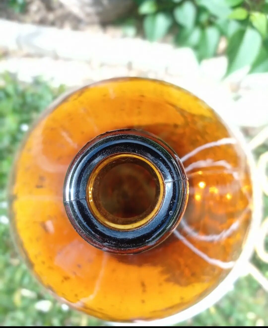 Dame jeanne 10 litres  en verre ambré