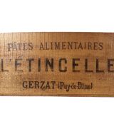 Old advertising wooden case