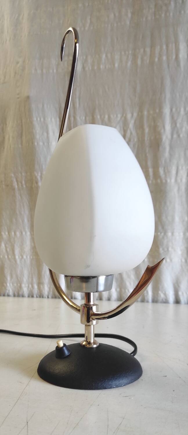 Table lamp from the Arlus house in brass and opaline - 1950s/60s