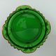 GLASS CUT 1900 ART NOUVEAU EMAILTHE POLYLOBE FLORAL DECORATION ENHANCED GOLD