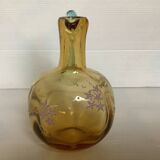 Pichet carafe carré fleurs émaillées
