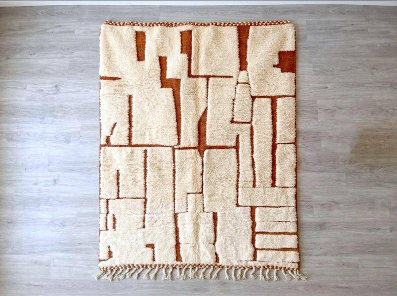 Moroccan Berber wool rug size 300x400 cm