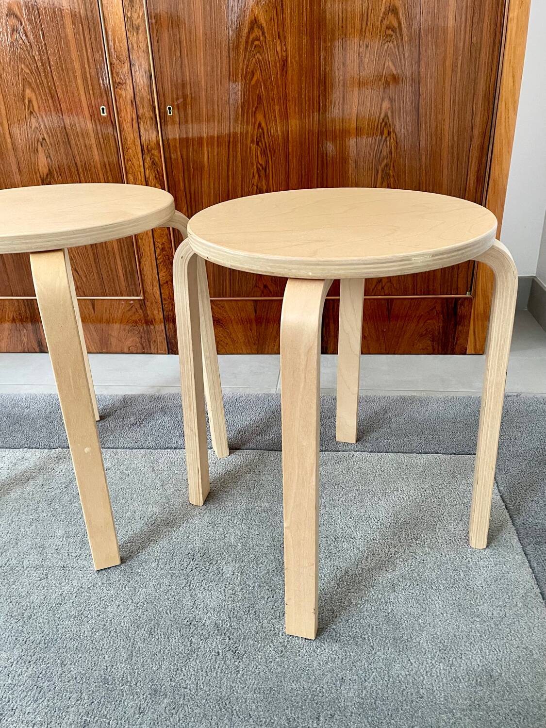 Pair of IKEA Frosta stools in perfect condition