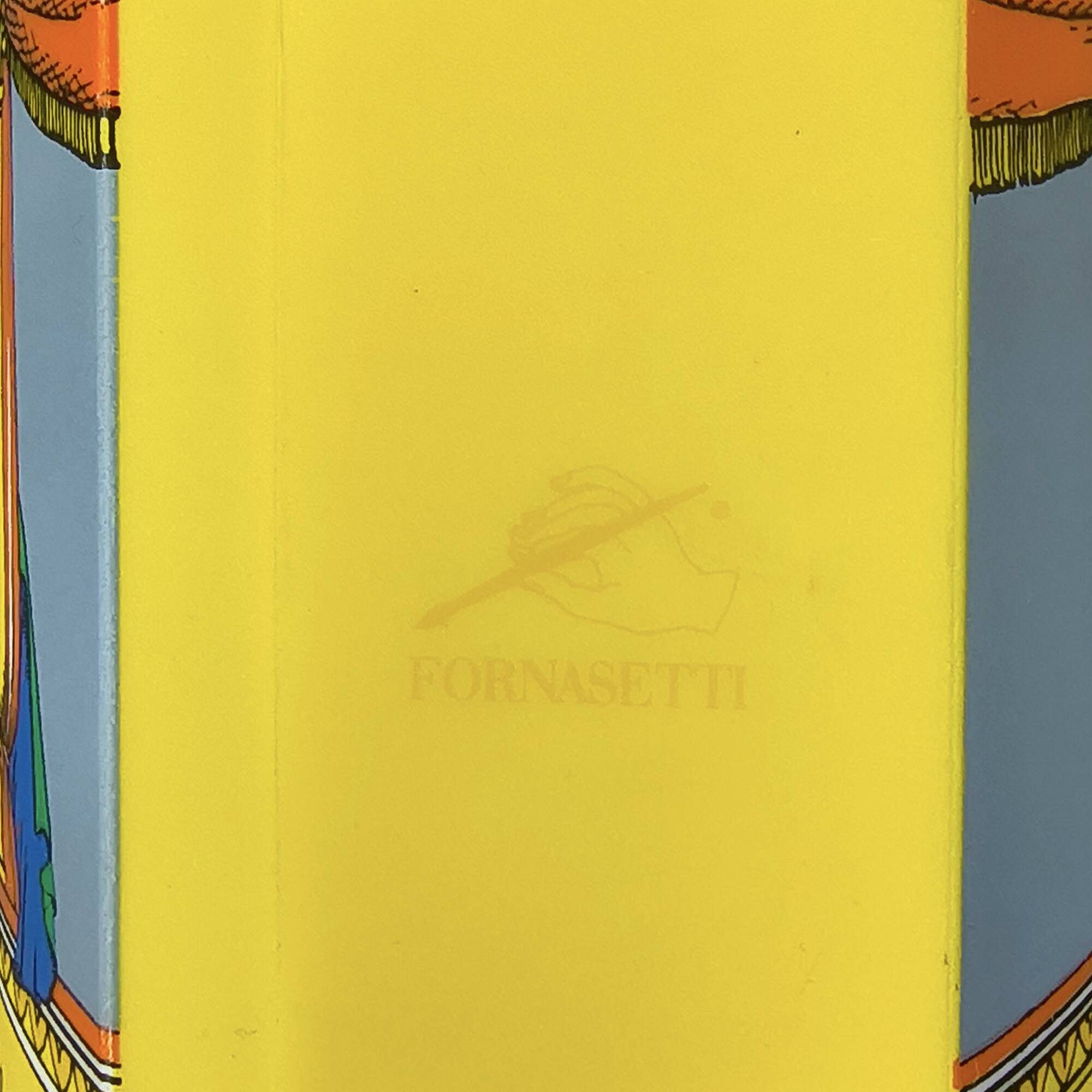 1990s Gorgeous "Commedia dell'Arte" Table Lamp by Piero Fornasetti for Anto