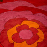 Desso op art round carpet mid-century modern, 1960s
