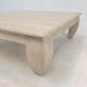 Table basse en travertin italien "Opium", années 1980.