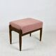 Vintage pink boucle Stool by Homa, 1970s