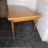 Vintage rectangular table with 2 extensions from the 60s