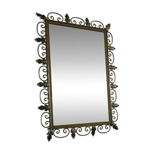 Miroir en laiton vintage