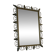 Vintage brass Deknudt mirror with shelf, 1970s