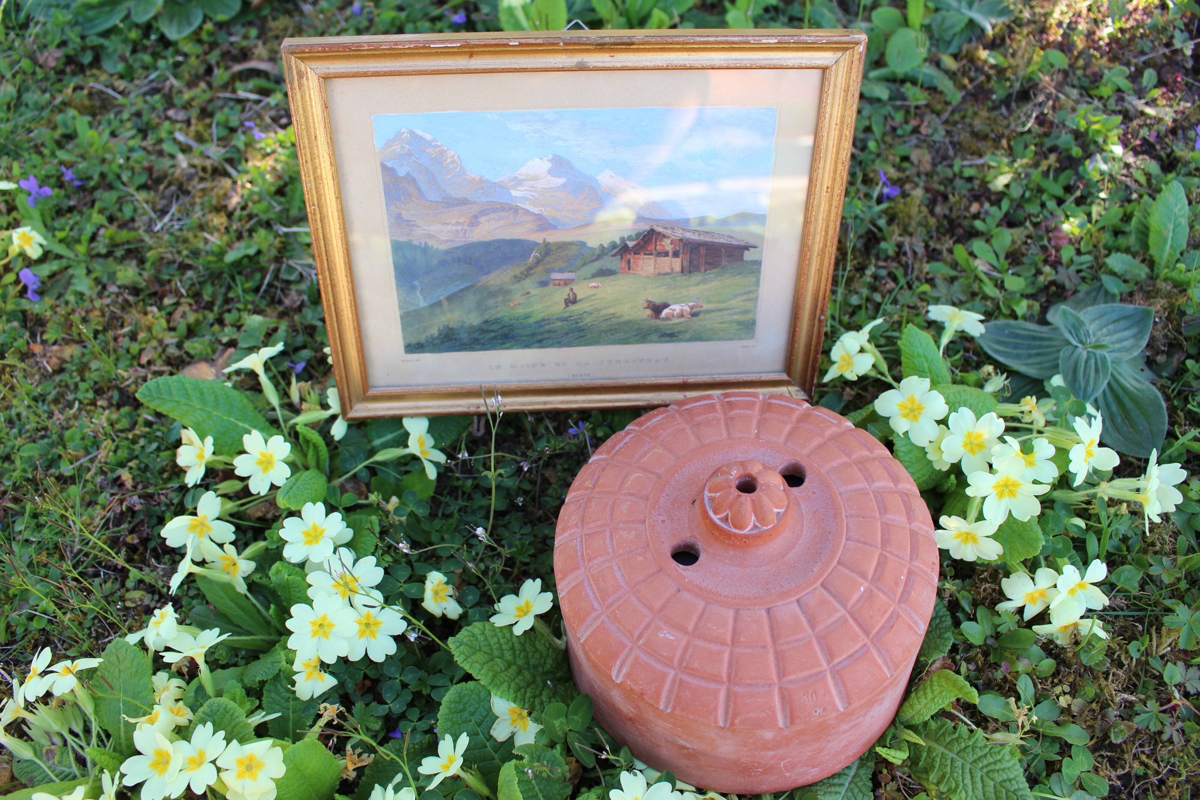 Terracotta cheese bell