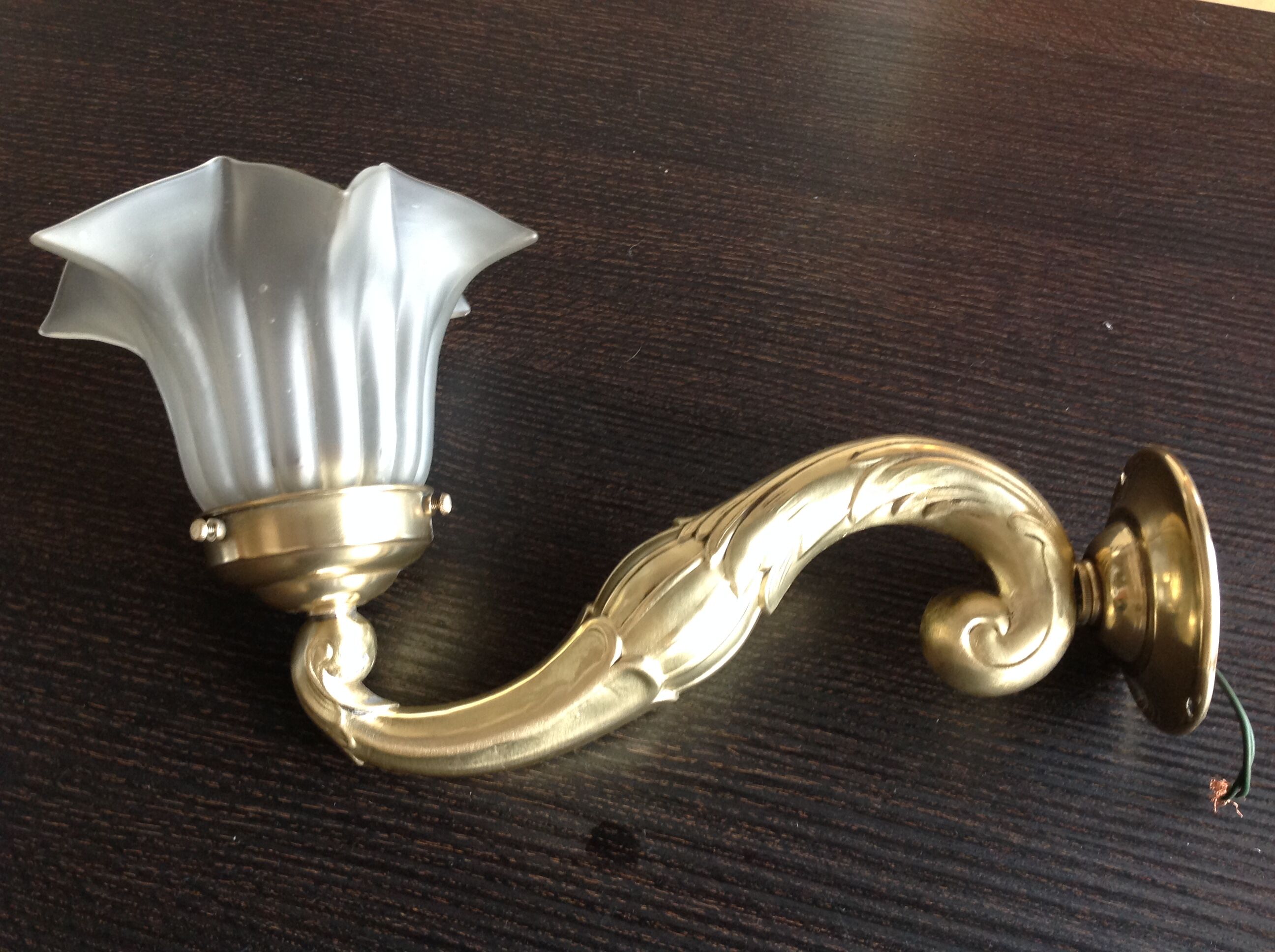 Copper and glass paste art deco