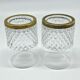 Diamond tip whiskey glasses