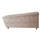 Wooden sideboard with 10 drawers