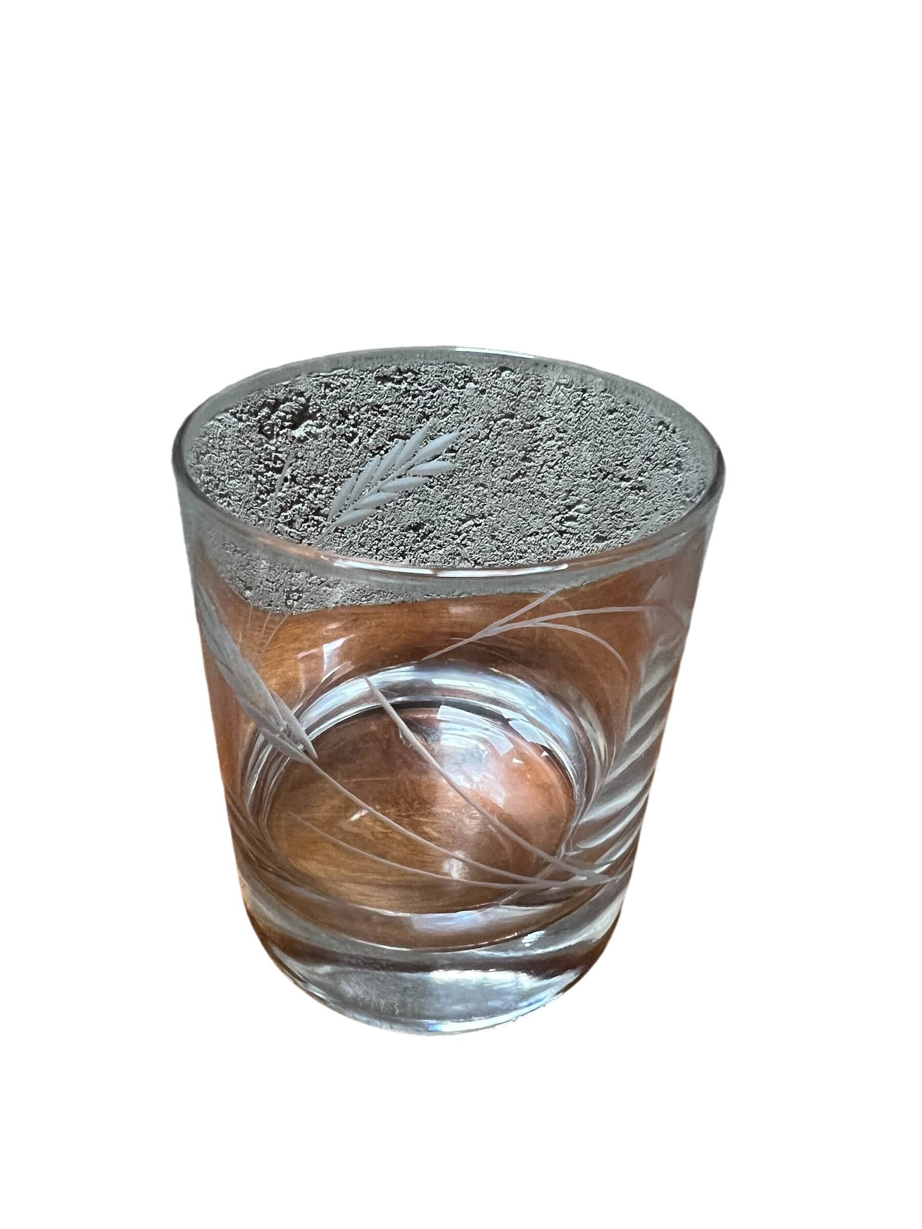 Set of six whiskey glasses