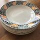Lot de 7 assiettes creuses Art Déco