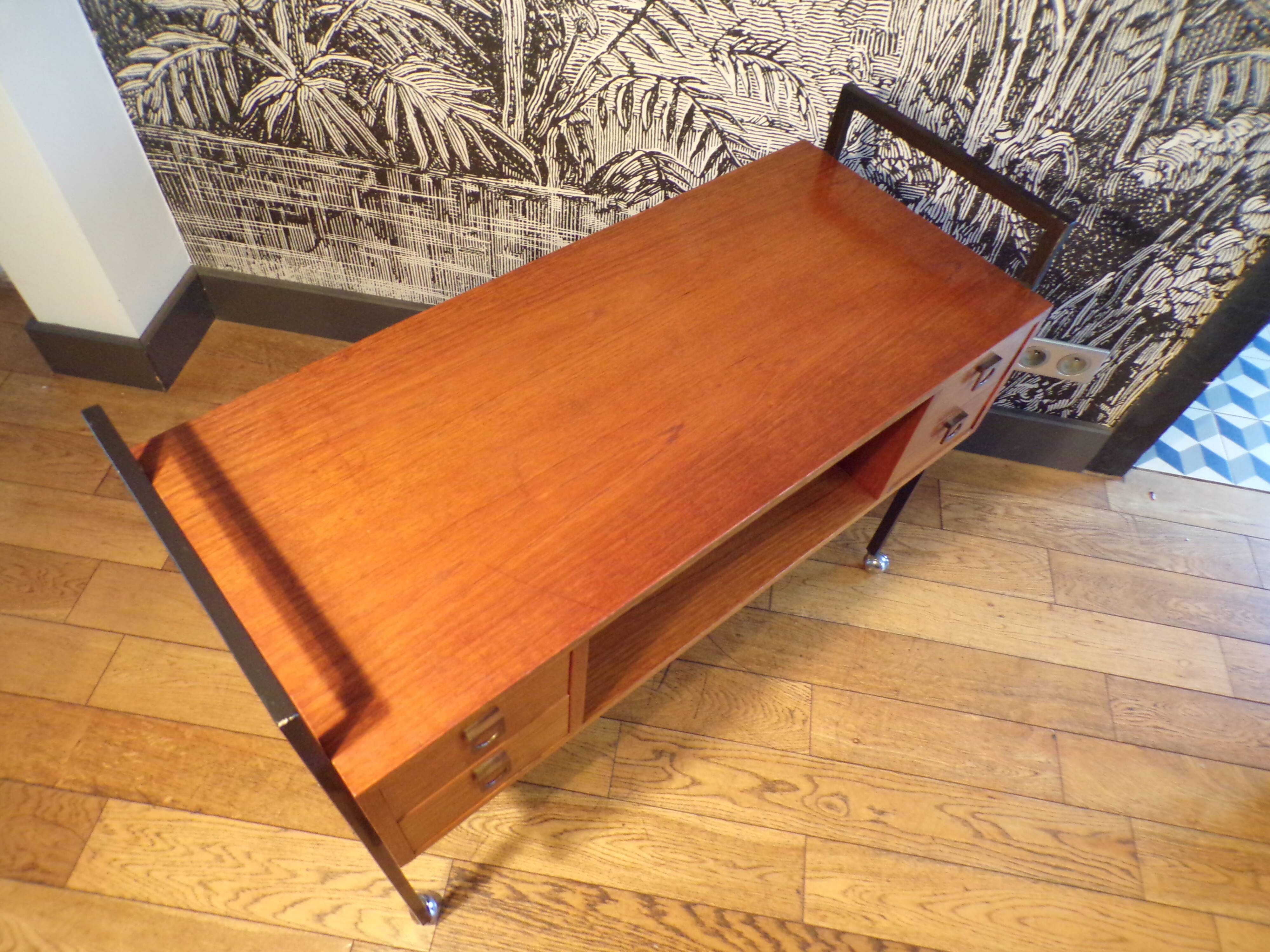Console 1960 en teck