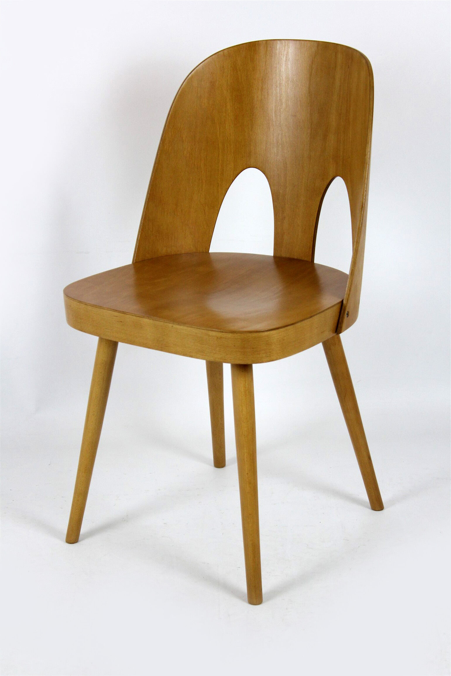 Wooden chairs by oswald haerdtl for ton (thonet), 1960s, set of 4