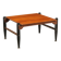 Vintage coffee table from the 1960s made of solid wood veneered with mahogany.