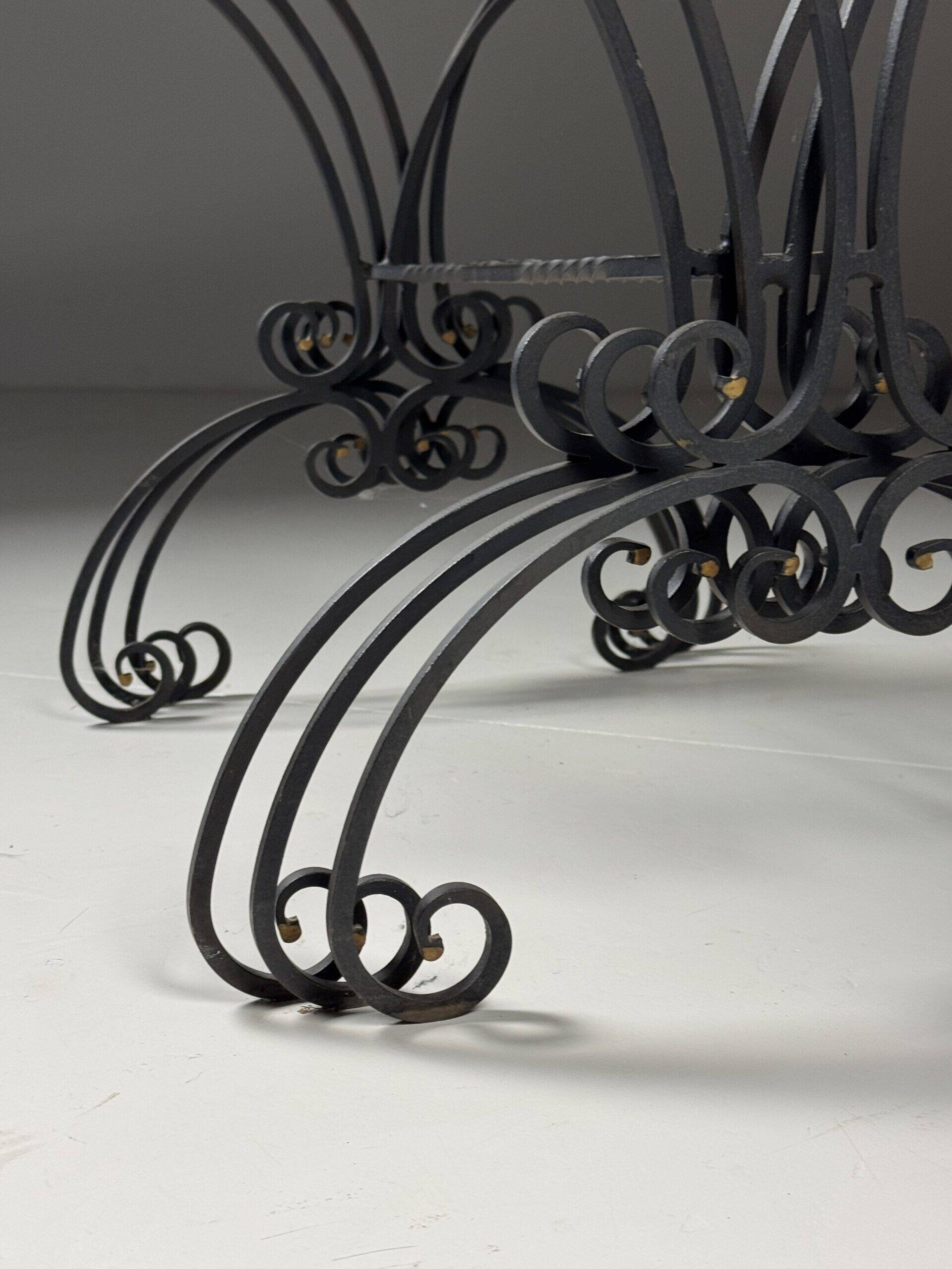 Set of 3 metal nesting tables 20th century