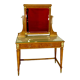 Vintage Art Deco dressing table in precious wood marquetry, 1930