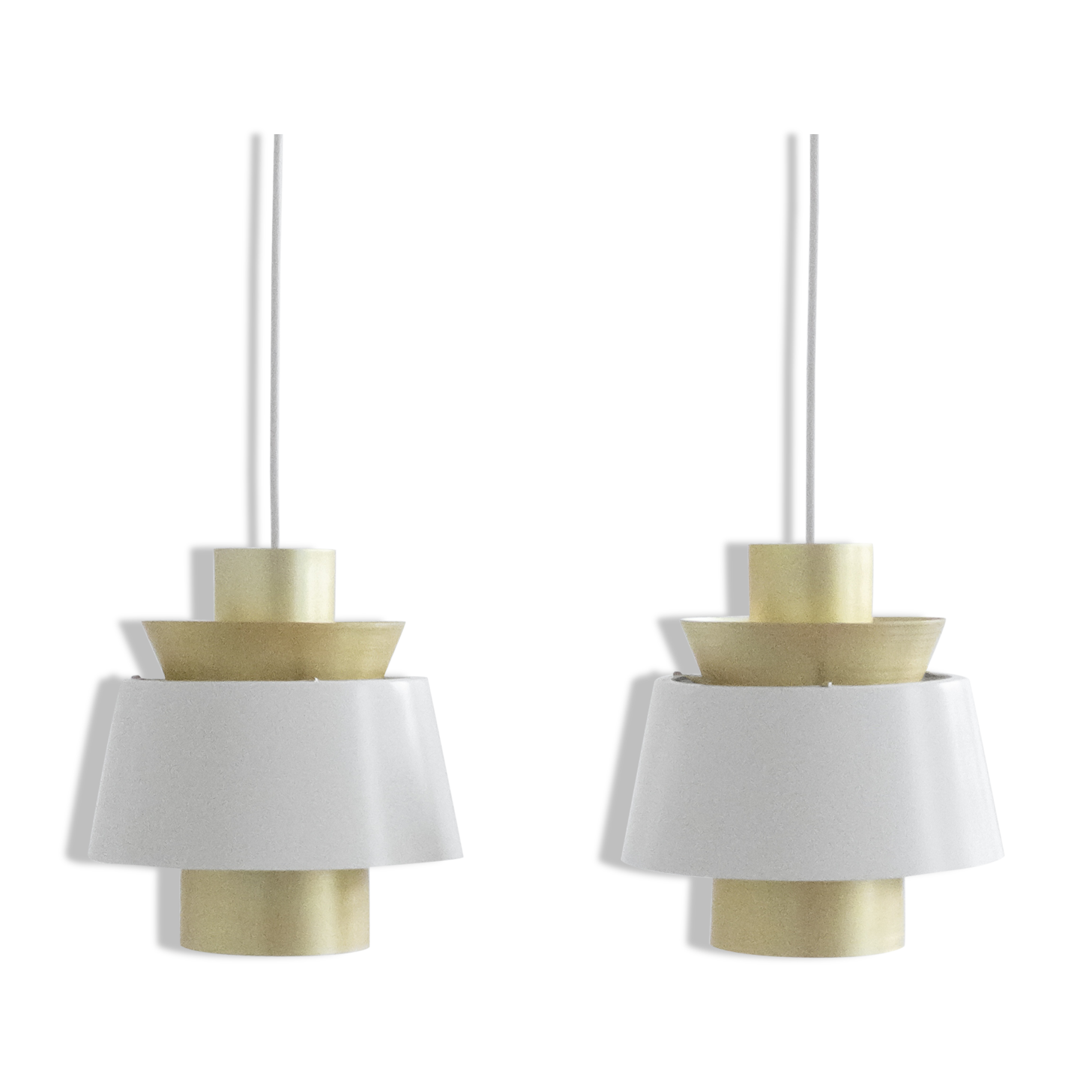 Pair of Jørn Utzon Tivoli Lamps