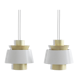 Pair of Jørn Utzon Tivoli Lamps