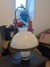 Suspension Antique Oil Lamp Opaline White Brass Wrought Iron S