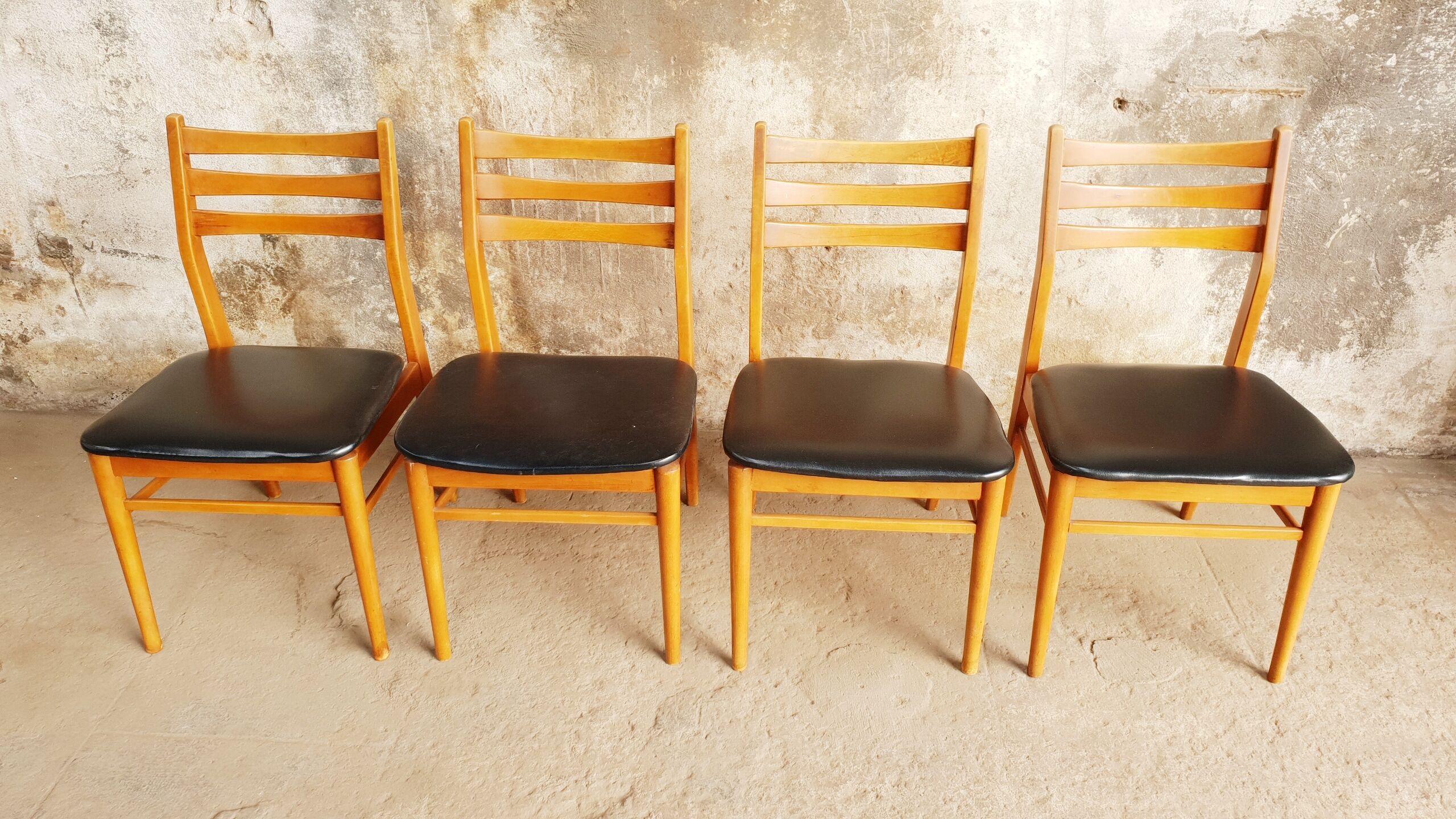 Set de 4 chaises scandinave vintage