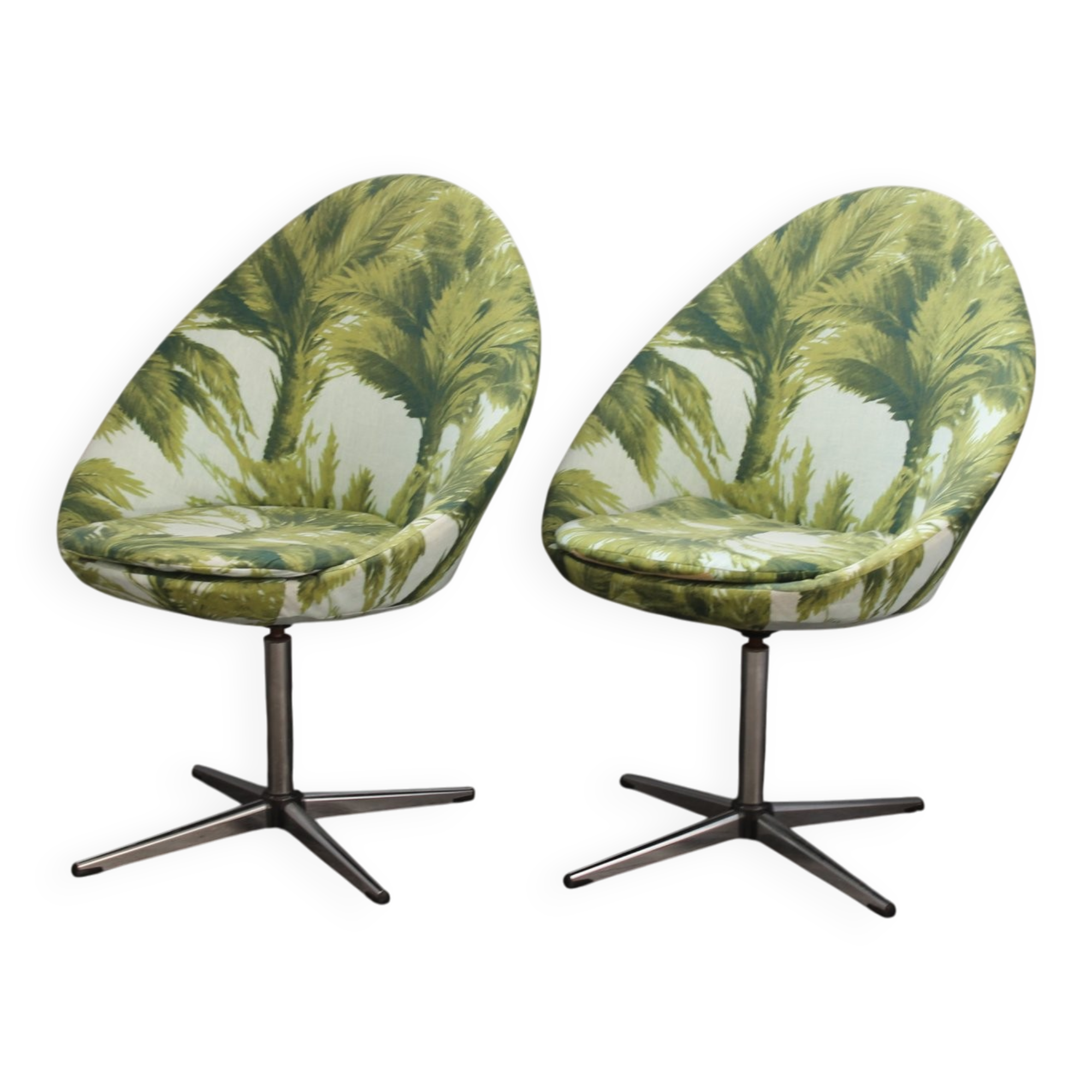 Set of Swivel Armchairs, 1960s