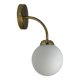 Antique vintage opaline wall lamp