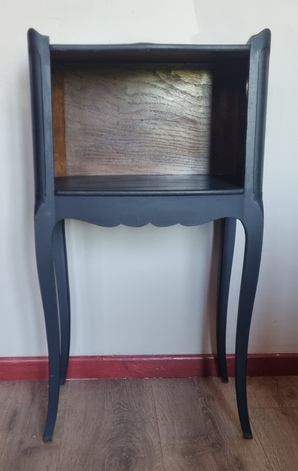 Pair of vintage bedside tables, 60s, Louis XV style, restyled