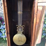 Comtoise clock in cherry style Louis XV period 19th region Fougères.