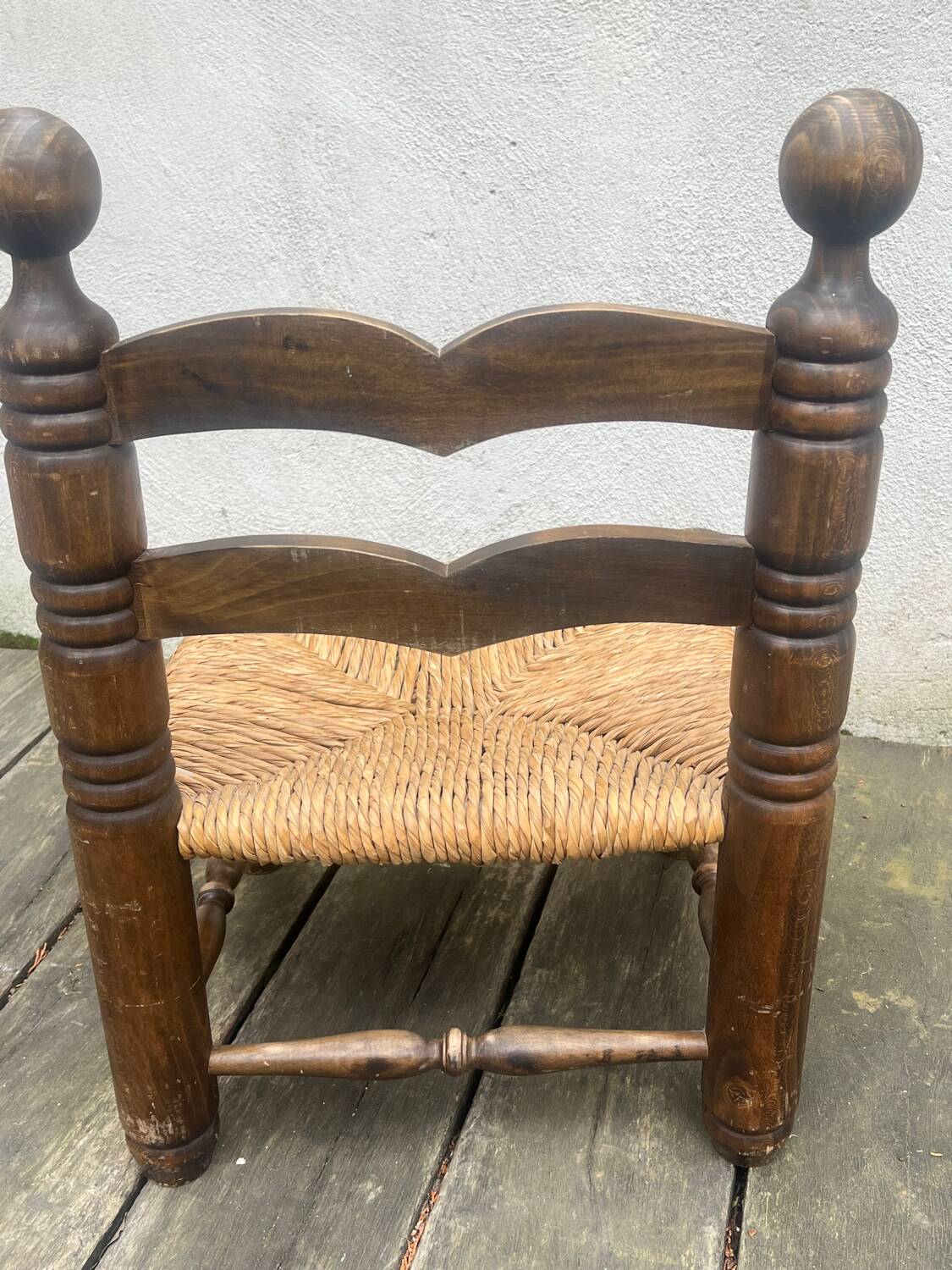 Brutalist low chair by Charles Dudouyt from the 1950s