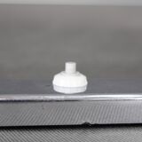 Czechoslovak Bauhaus Art Deco chrome tubular wall light with milk glass