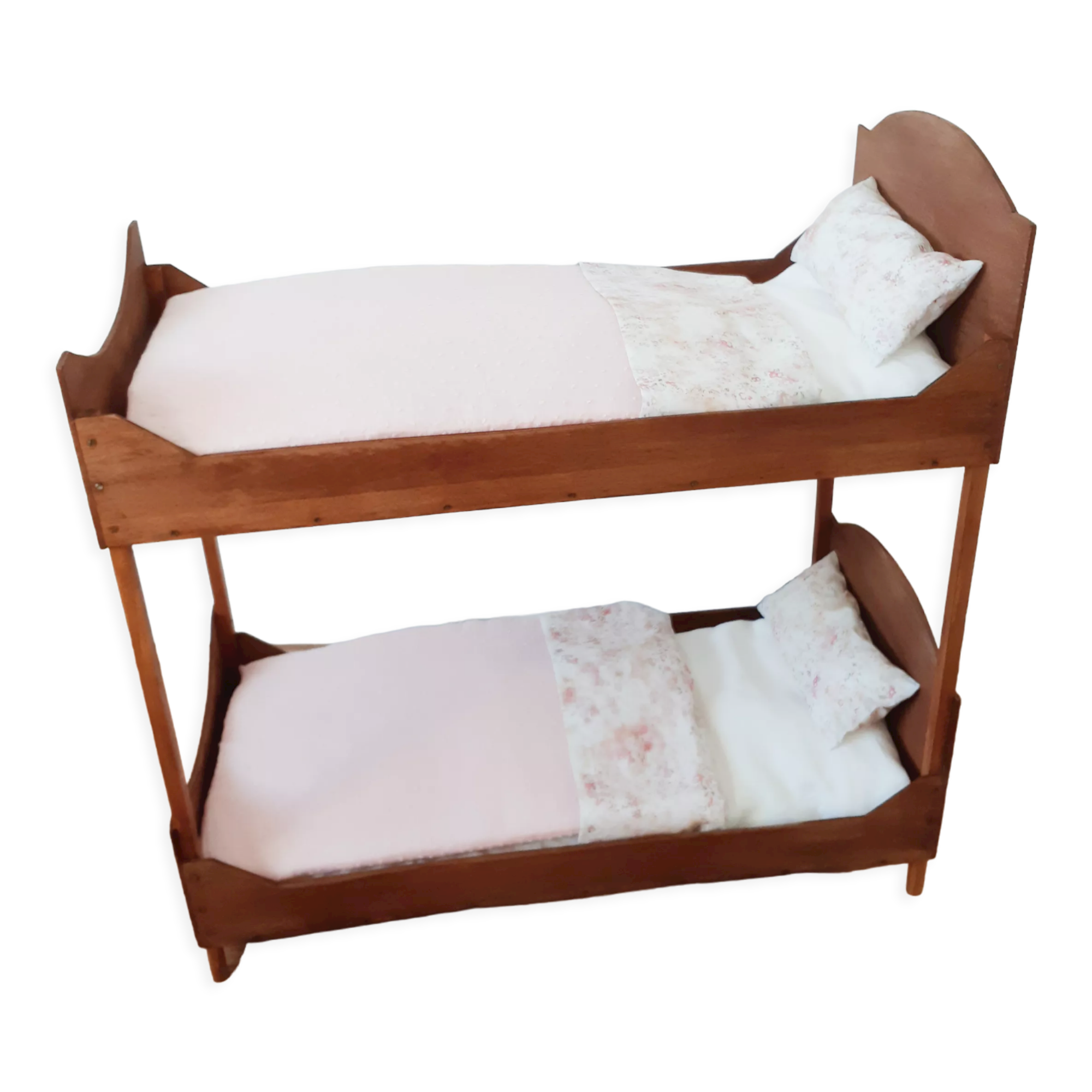 Bunk beds for dolls , wooden , handmade , vintage french , Liberty