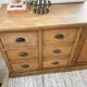 XXL solid oak counter sideboard