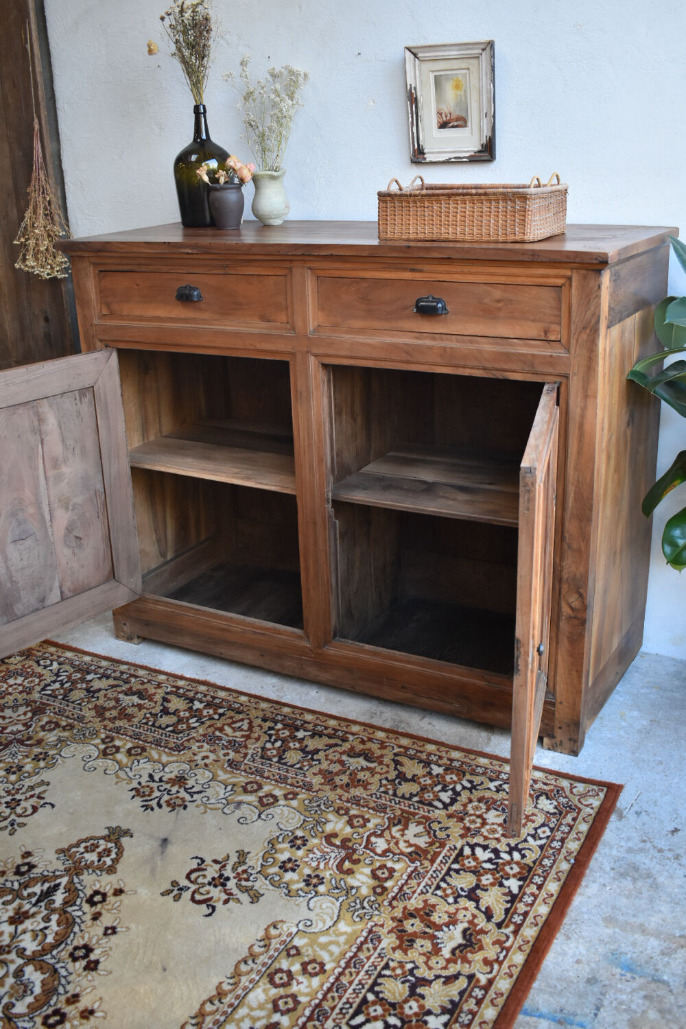 Buffet made of solid walnut