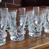 Series 10 crystal glasses Daum France model Sorcy
