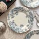 2 Gien "Anemones" ironstone dessert plates