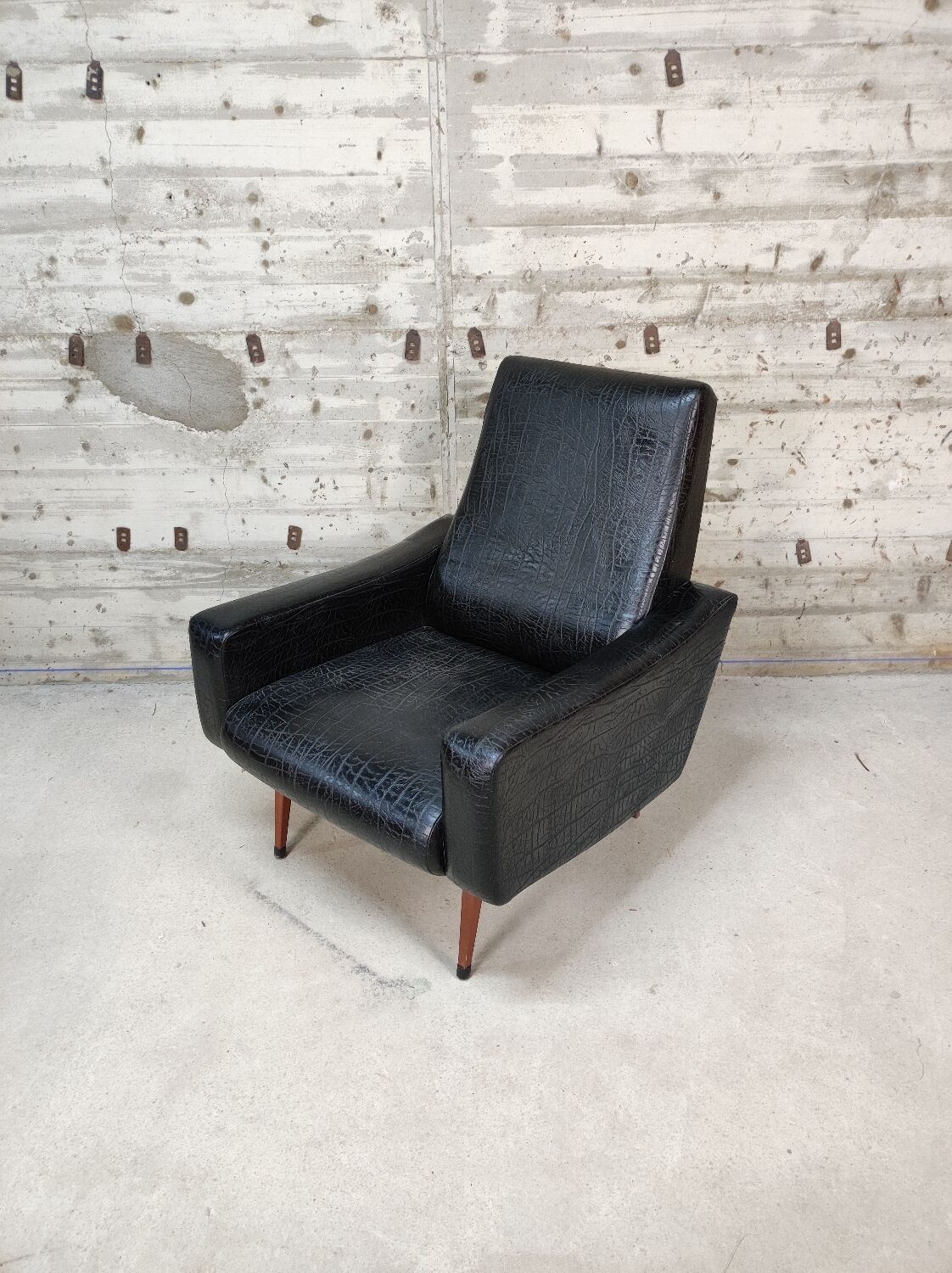 Vintage skai armchair