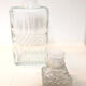 Moulded glass whisky decanter, 1970