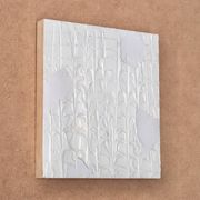 Tableau minimaliste texturé blanc de Vincent Dufresne