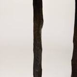 Coffee table in wood and wrought iron