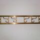 Art-Deco brass Coat Rack & one Hanger, France, 1940s