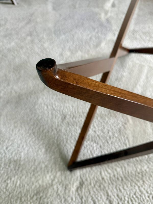 Table basse piétement sculptural par Angelo Ostuni