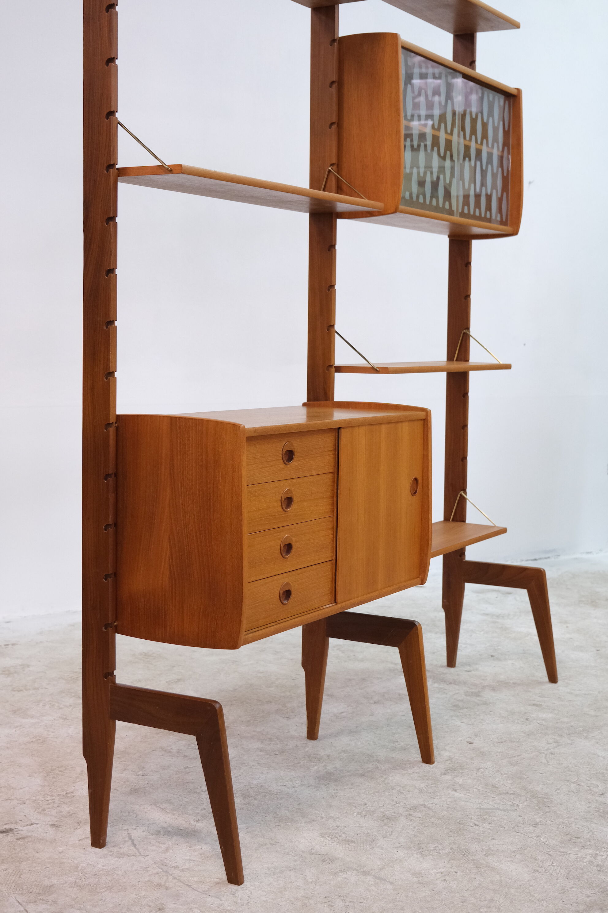Mid-century wall unit, norway, 1960s
