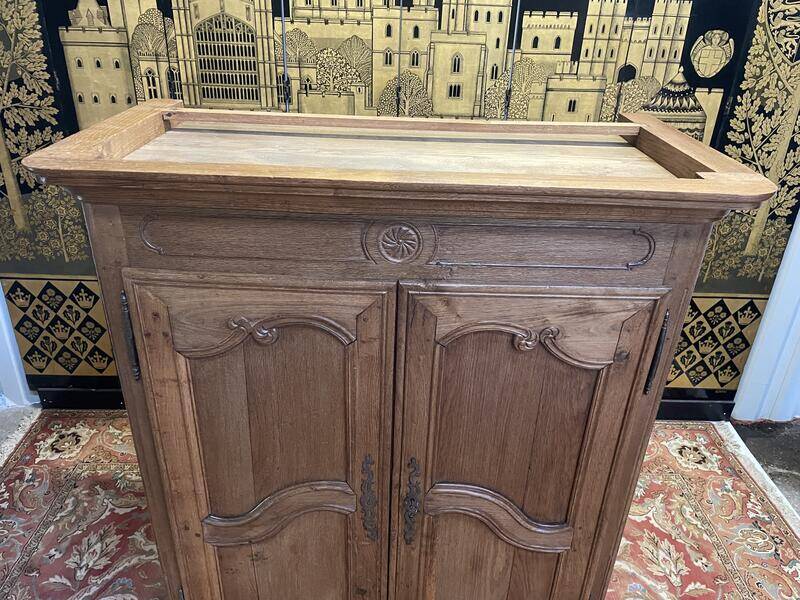 Louis XV period low cabinet in solid oak