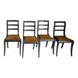 4 velvet seat chairs
