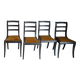 4 velvet seat chairs